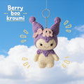 Berry Boo Kuromi Crochet Keychain – Handmade Plushie Charm