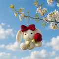 Bunny Keychain — Handmade Crochet Charm